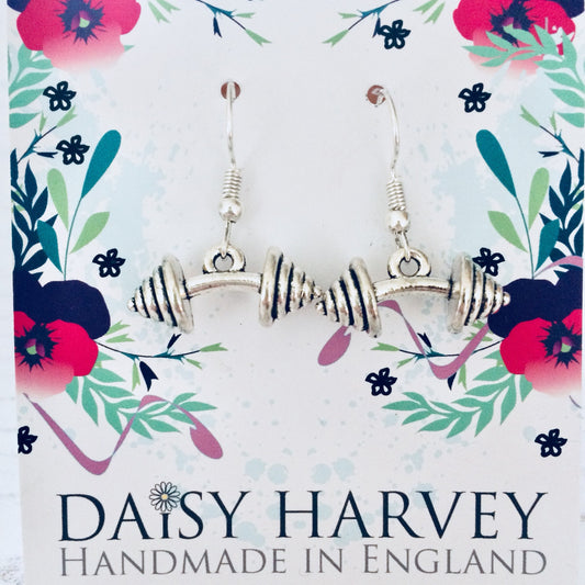 Gym Buddy Earrings, Gym Lover Gifts, Gym Jewellery, Dumbell Earrings, Exercise Lover Gift, Funny Earrings, Fitness Earrings, Fitness Gifts.