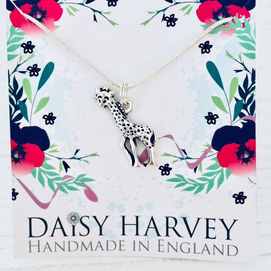 Giraffe Necklace, Giraffe Jewelry, Safari Charm, Animal Pendant, Giraffe Jewellery, Animal Jewelry, Zoological Gift, Zoo Animal Gift, Safari