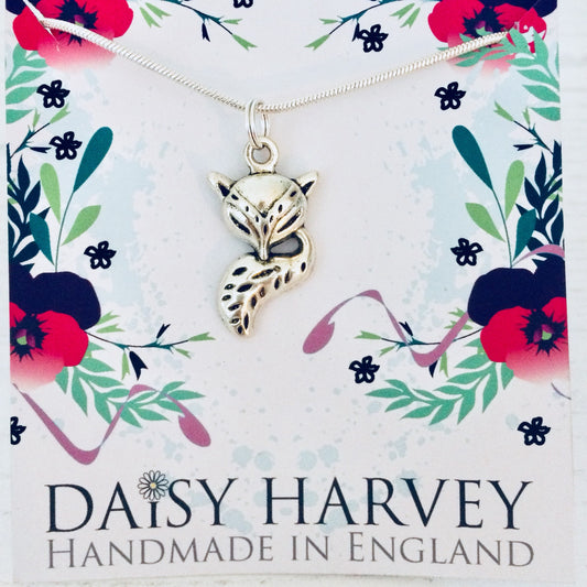 Fox Jewelry, Fox Gift Ideas, Wild Fox Necklace, Fox Lover Necklace, Fox Gift Ideas, Wildlife Jewellery, Urban Fox Necklace, Fox Charm Gift.