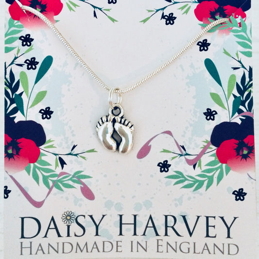 New Mum Gift, New Mum Jewelry, New Baby Jewelry, New Baby Gift Idea, Gift For New Mum, Baby Feet Necklace, Congratulations Baby Gift For Her