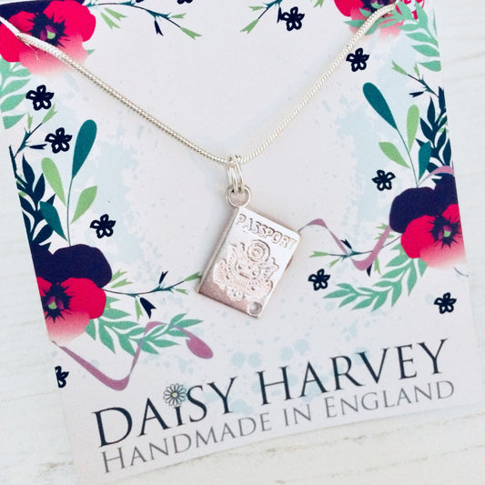 Passport Necklace, Travel Jewellery, Travel Jewelry, Travel Gift, Travel Present, Passport Charm, Wanderlust Necklace, Gift For Travels.