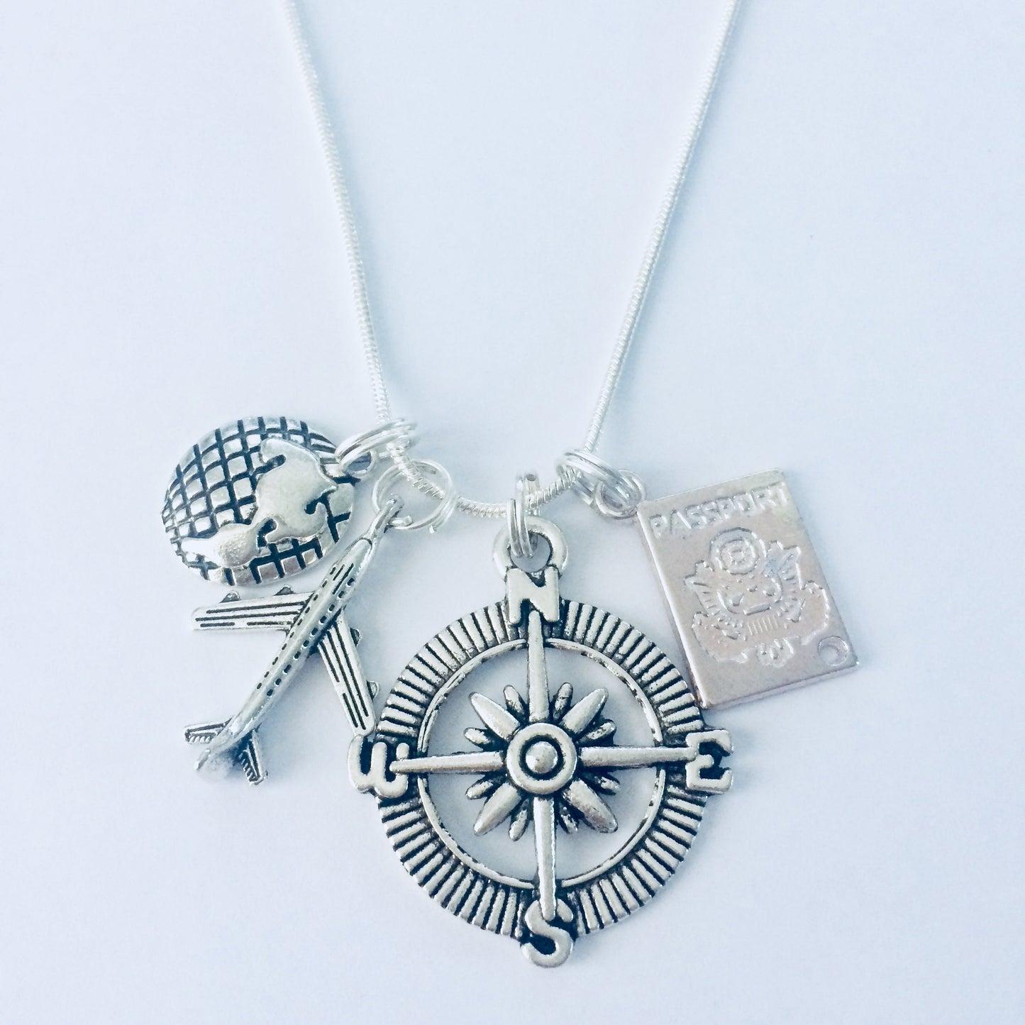 Wanderlust Compass Necklace, Gift For Traveller, Wanderer Jewelry, Travel The World, Gift For Wanderer, Compass Gifts, Adventure Necklace.