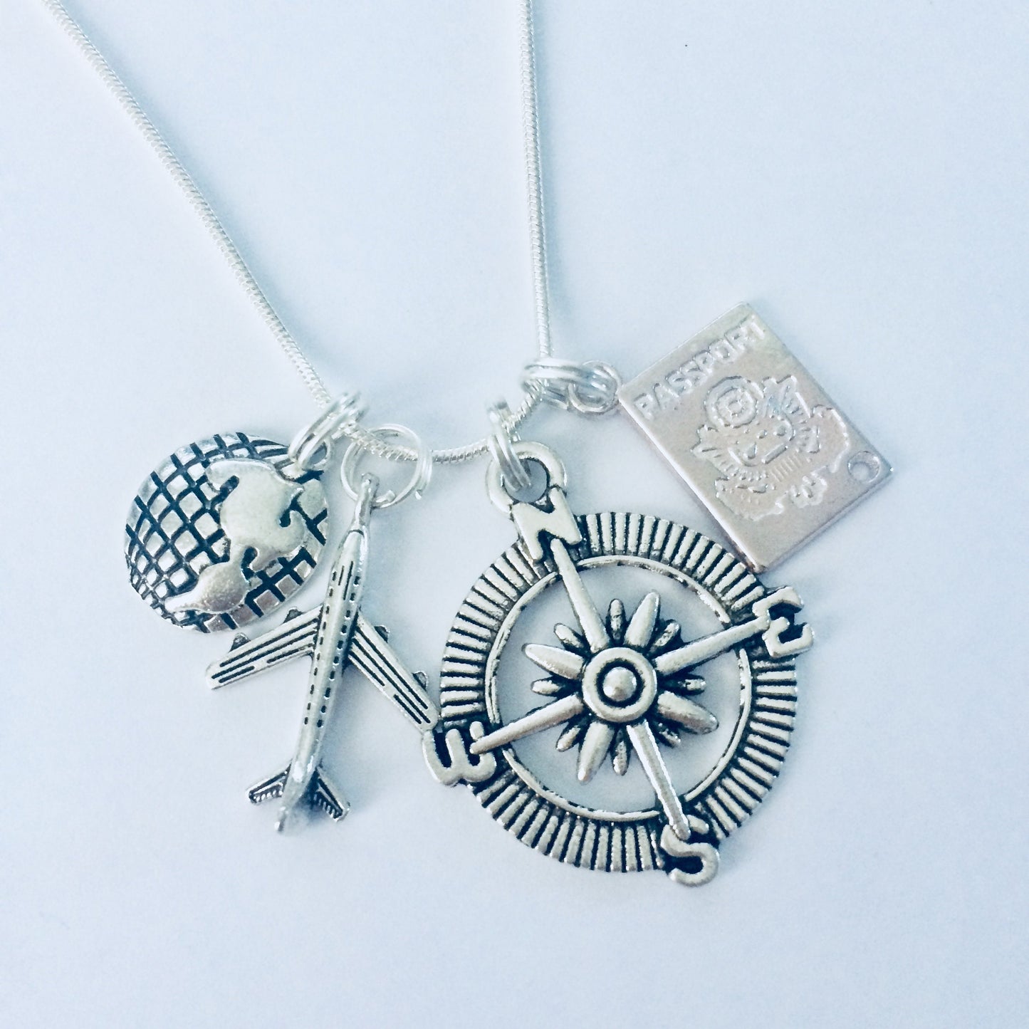 Wanderlust Compass Necklace, Gift For Traveller, Wanderer Jewelry, Travel The World, Gift For Wanderer, Compass Gifts, Adventure Necklace.