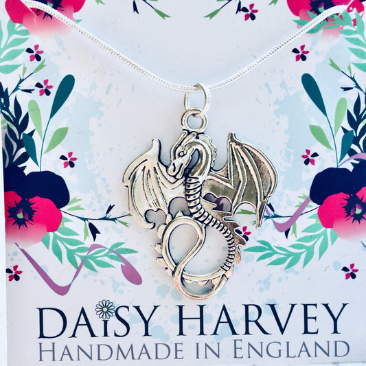 Dragon Necklace, Dragon Jewelry, Fantasy Jewellery, Fantasy jewelry, Chinese Dragon Necklace, Dragon Charm, Animal Necklace, Dragon Lover.