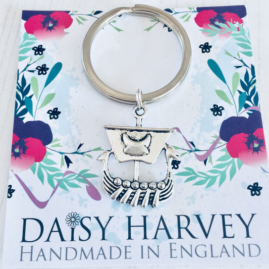 Viking Ship Keyring, Viking Boat Keyring, Geeky Gift Ideas, Viking Jewelry, Old Norse Jewelry, Viking Jewellery, Viking Longboat, History.