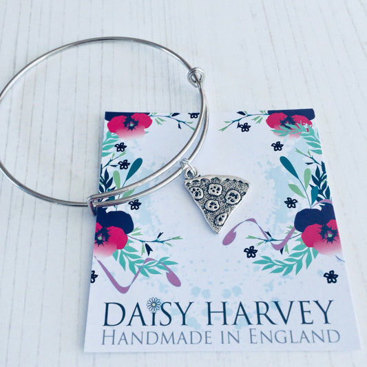 Pizza Bracelet, Friendship Bracelet Set, Junk Food Jewelry, BFF Gift, Food Related Gift, Pizza Charm, Besties Gift, Pizza Loving Friends.