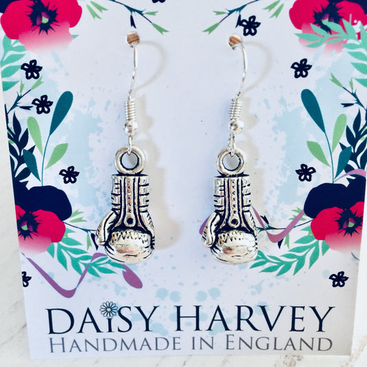 Boxing Earrings, Boxing Gloves Earrings, Boxing Jewelry, MMA Present, Gift For Her, Boxing Widow, Boxing Lover, Boxing Gloves Gift, Fighter.