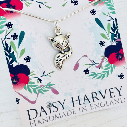 Fox Jewelry, Fox Gift Ideas, Wild Fox Necklace, Fox Lover Necklace, Fox Gift Ideas, Wildlife Jewellery, Urban Fox Necklace, Fox Charm Gift.