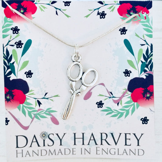 Scissors Necklace, Craft Jewelry, Quilter, Hairdresser, Sewing Jewellery, Hair Salon Present, Hairdresser Jewelry, Salon Staff Gifts For Her