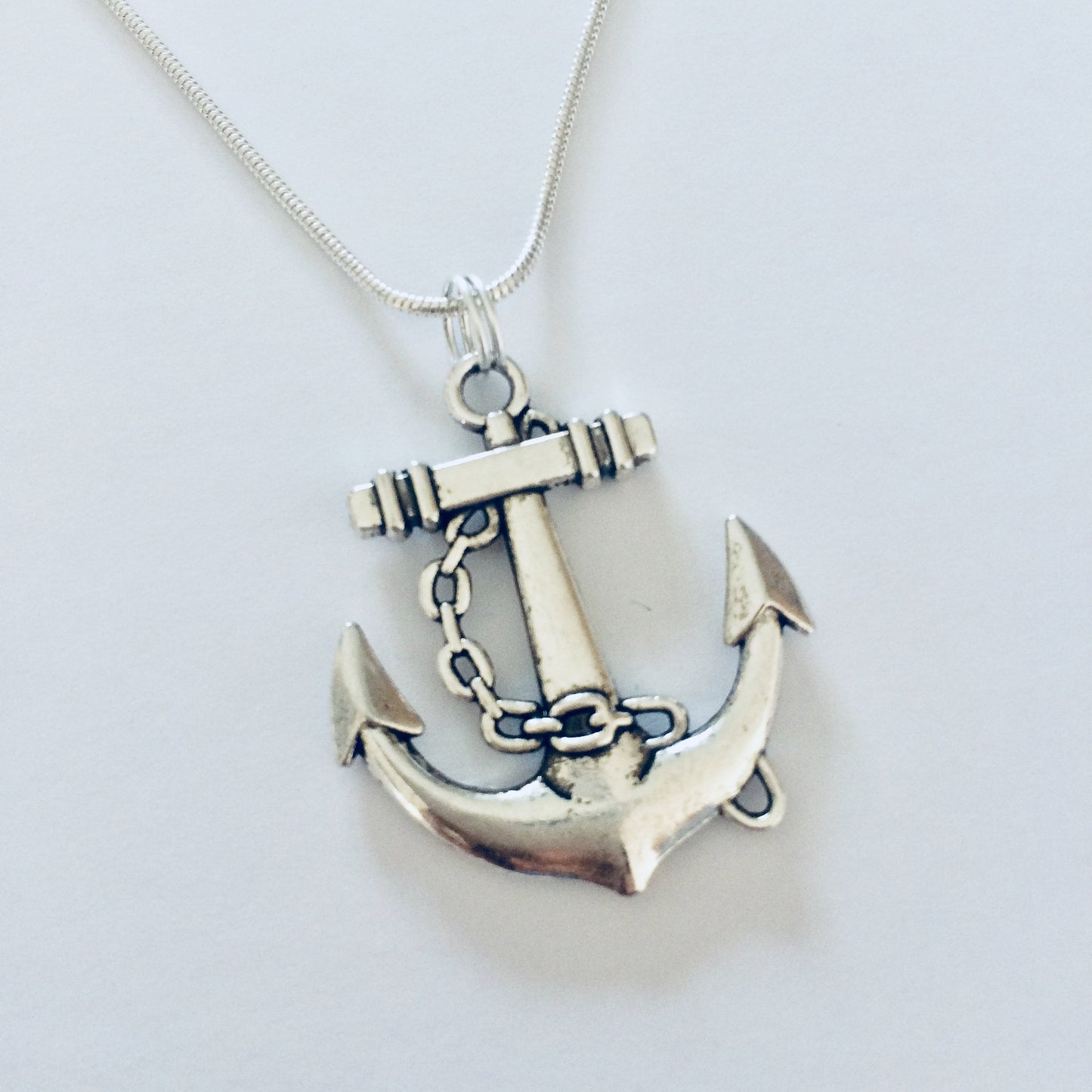 Anchor Necklace, Anchor Charm Necklace, Pirate Jewelry, Nautical Charm, Ship Pendant, Pirate Costume Jewellery, Sailor Oufit Jewellery.