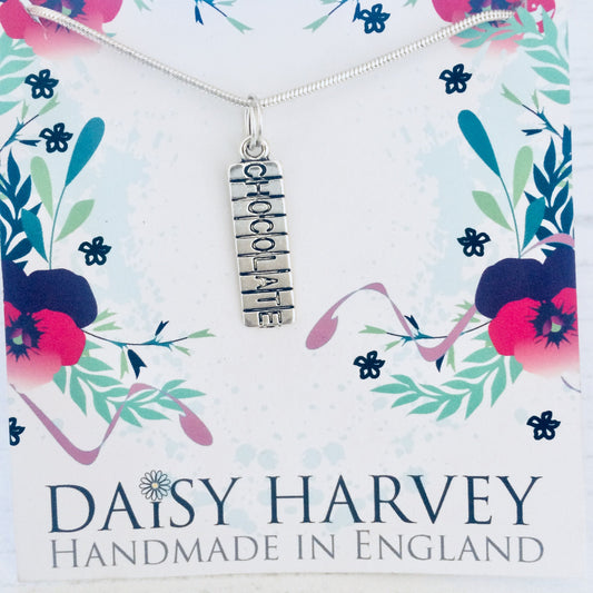 Chocolate Necklace, Chocoholic Necklace, Chocolate Jewellery. Chocolate Bar, Chocoholic Present, Sweet Tooth Gift, Chocolate Lover, Gifts.