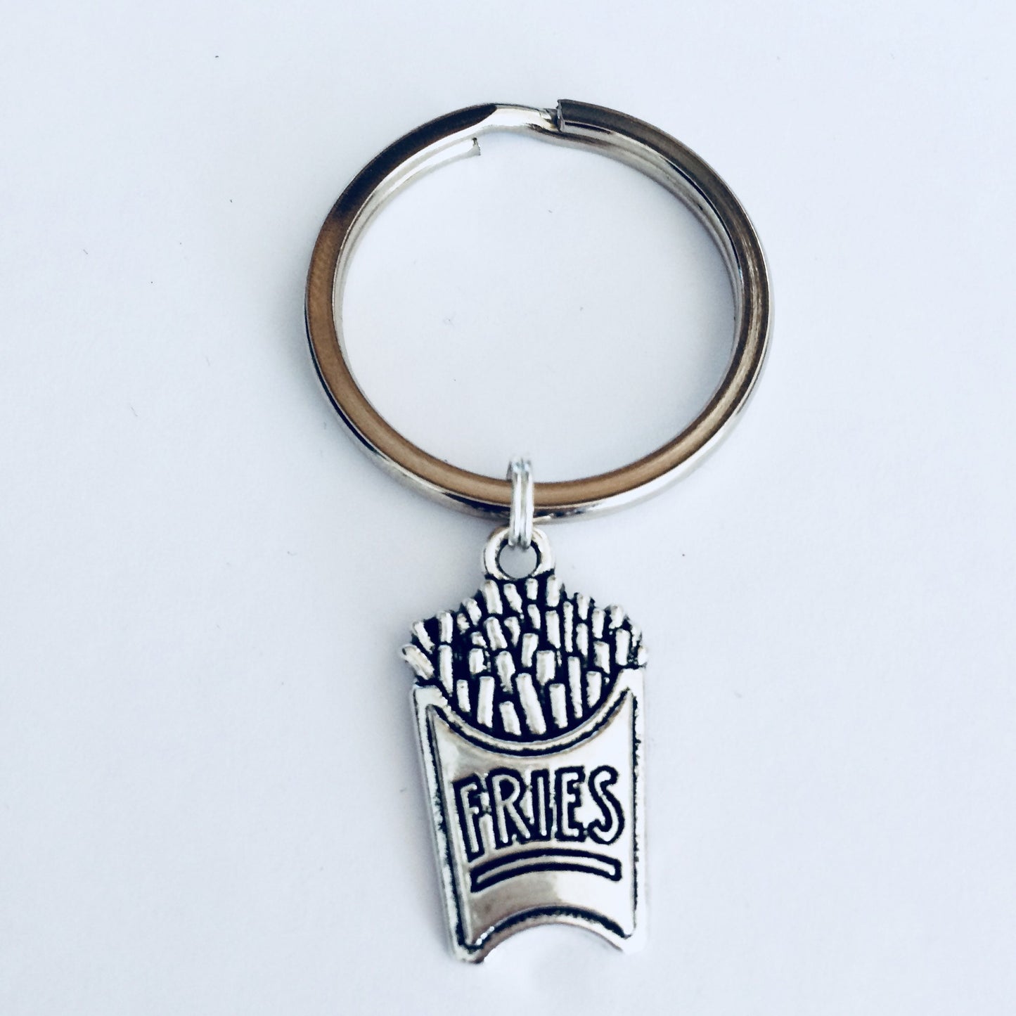 Fries Keychain, French Fries Keyring, Food Gift Ideas, Junk Food Keychains, Chips Keyring, Fun Gifts, Food Lover, Chip Lover, Chips Gift.