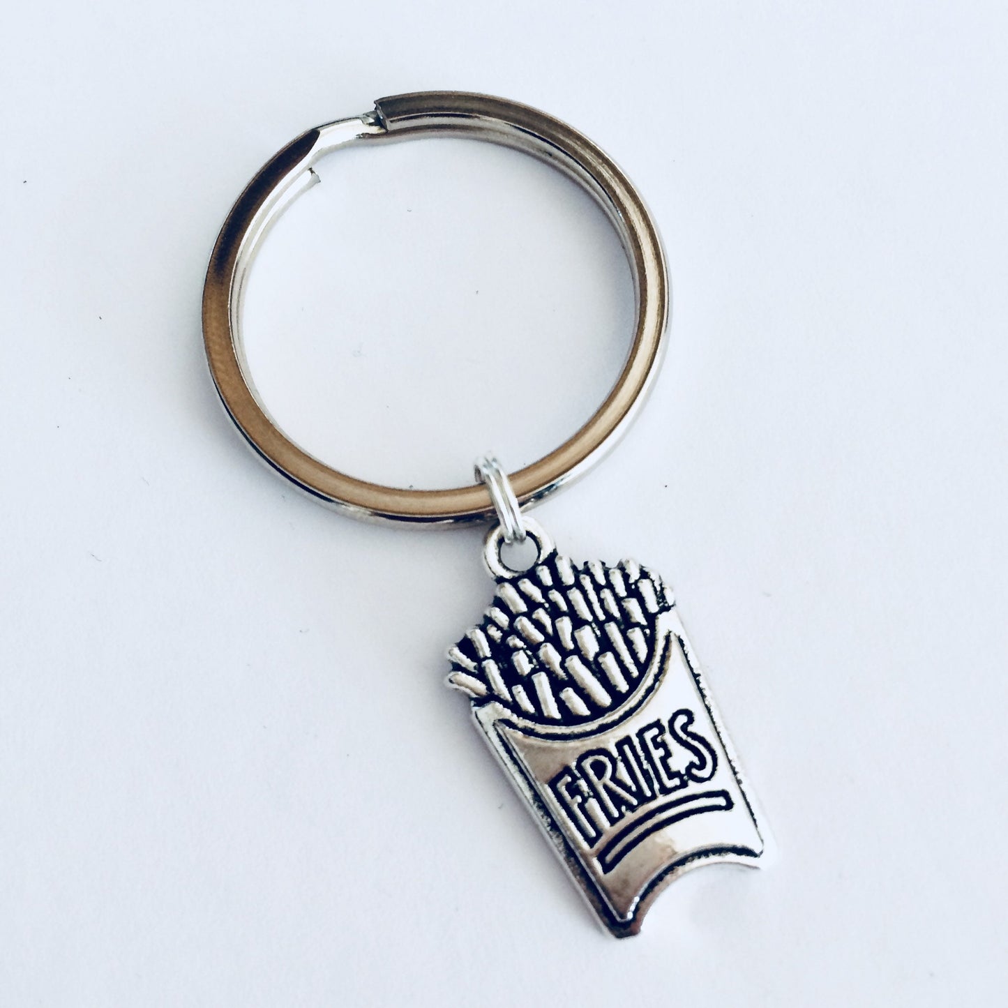 Fries Keychain, French Fries Keyring, Food Gift Ideas, Junk Food Keychains, Chips Keyring, Fun Gifts, Food Lover, Chip Lover, Chips Gift.