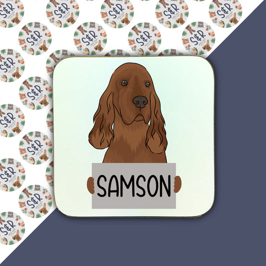 irish-setter-personalised-coaster