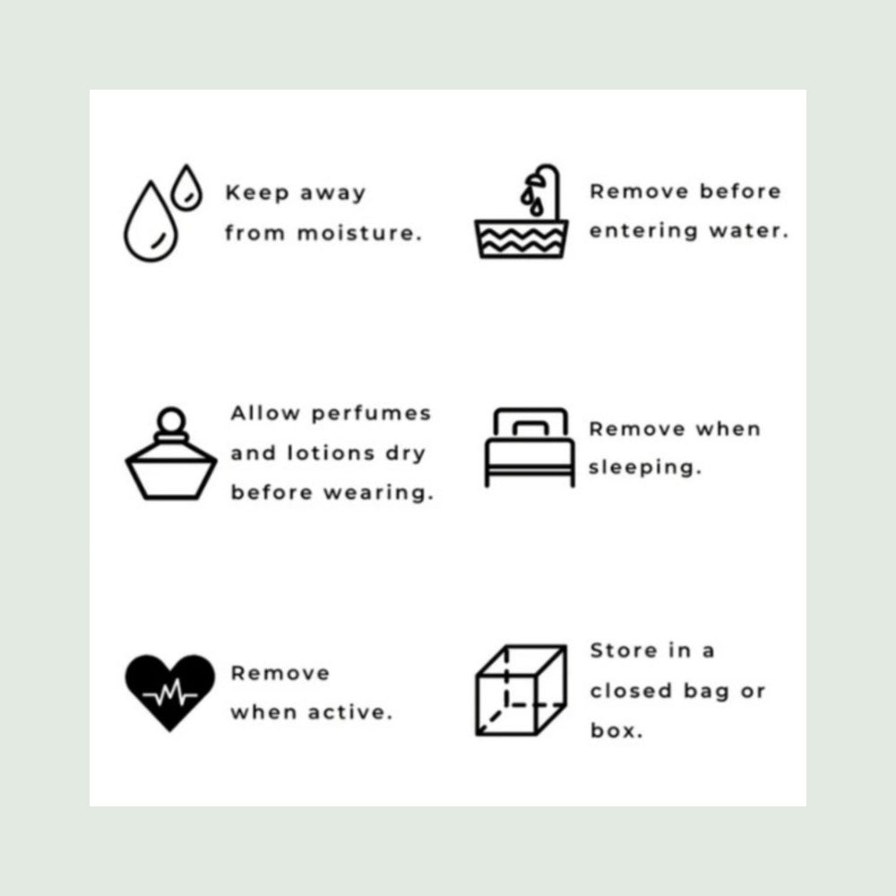Care card for jewellery