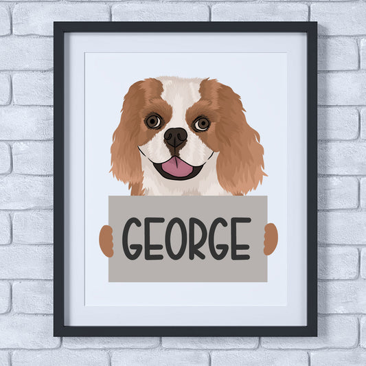 king-charles-spaniel-wall-art