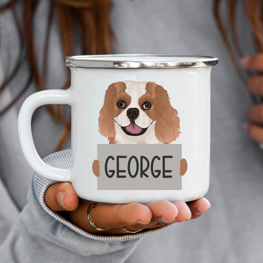 king-charles-spaniel-enamel-mugs