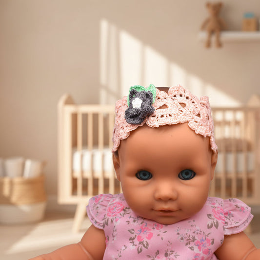 crochet baby headband
