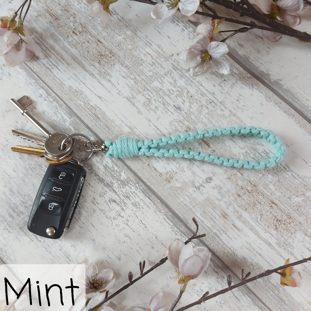 Macrame Keyring – Handmade Christmas Gift in Multiple Colours