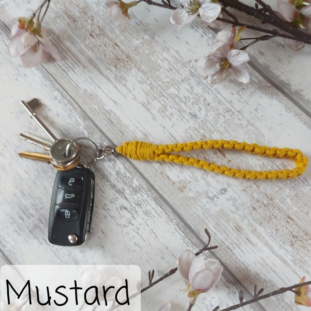 Macrame Keyring – Handmade Christmas Gift in Multiple Colours