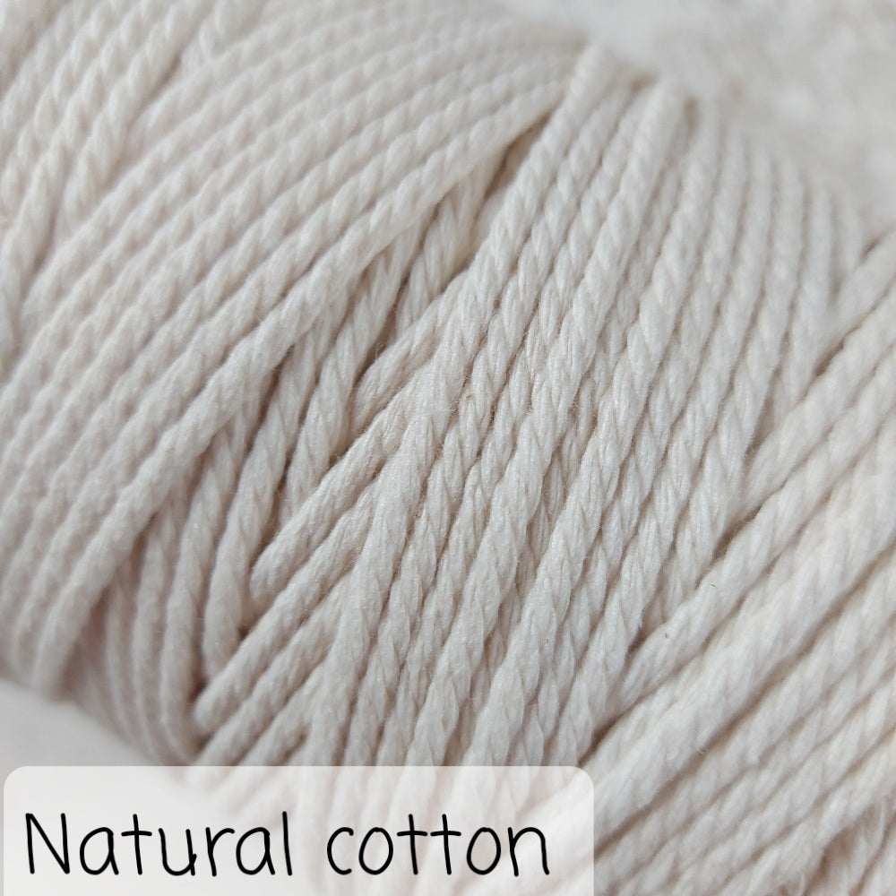 Image showing natural cotton macrame string colour option
