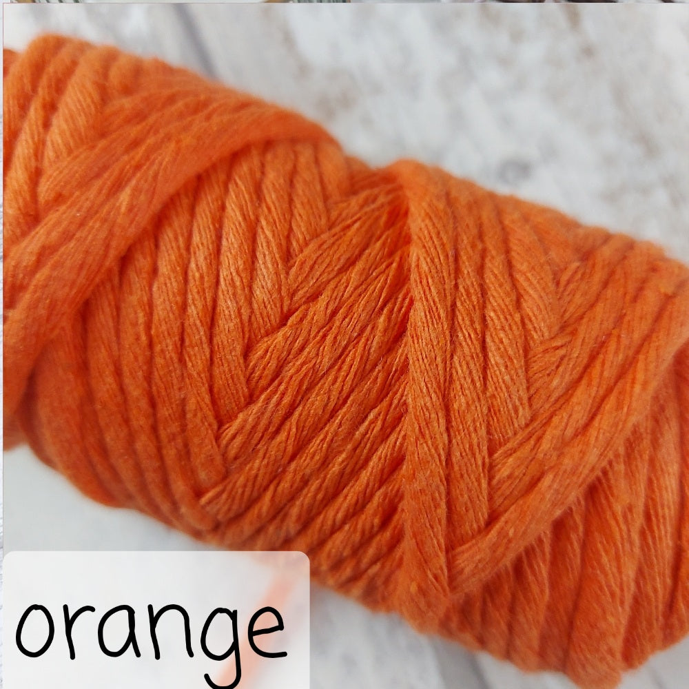 Image showing orange macrame cord option