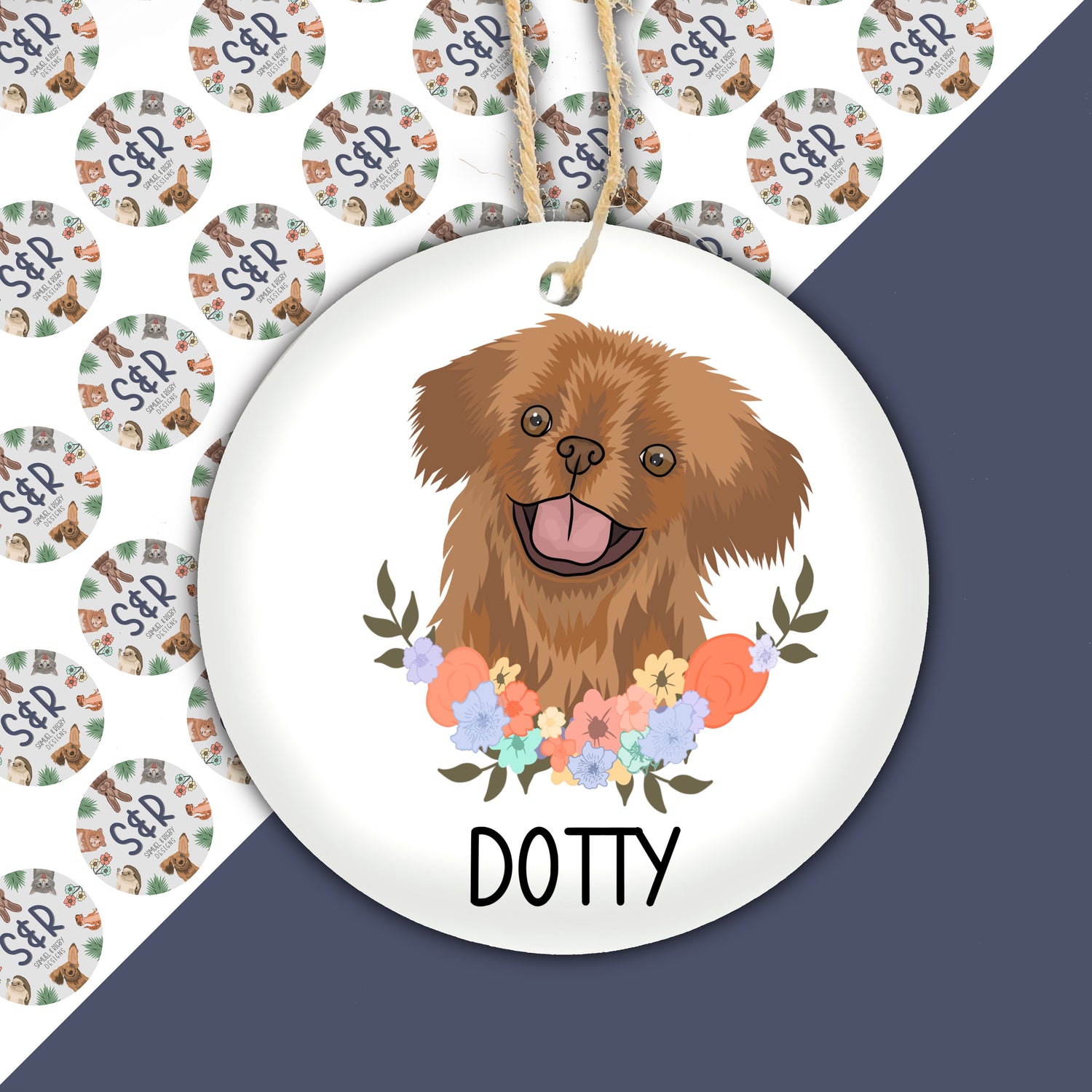 pekingese-christmas-decoration
