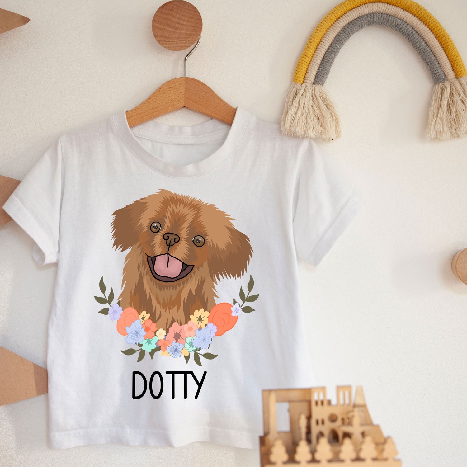 pekingese-kids-t-shirt