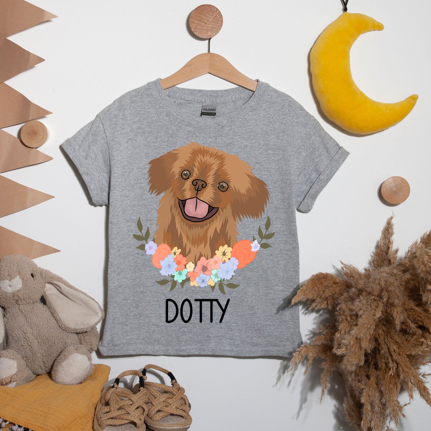 pekingese-kids-t-shirt