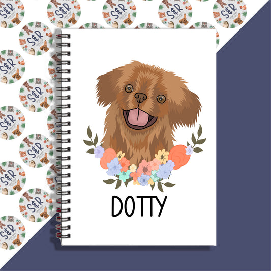 pekingese-dog-notebook