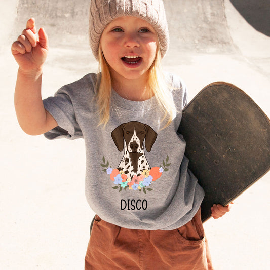 shorthaired-pointer-kids-t-shirt