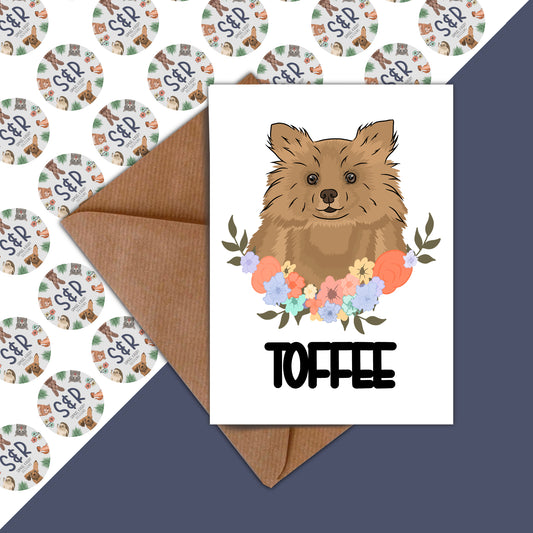 pomeranian-birthday-card