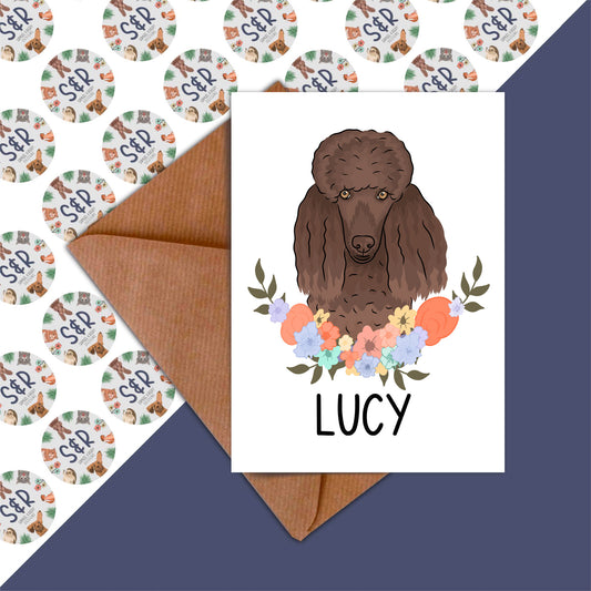 poodle-birthday-card