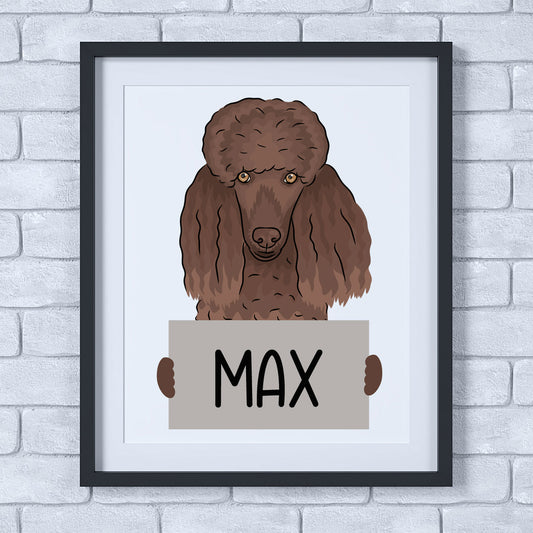 poodle-wall-art