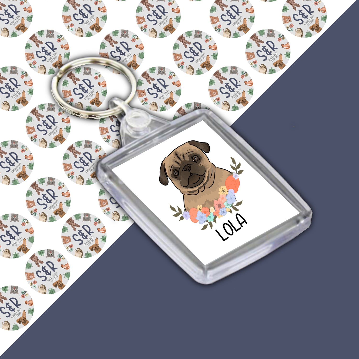 pug-keyring