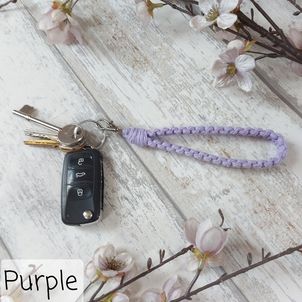 Macrame Keyring – Handmade Christmas Gift in Multiple Colours
