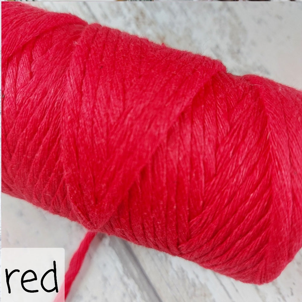 Image showing red macrame cord option