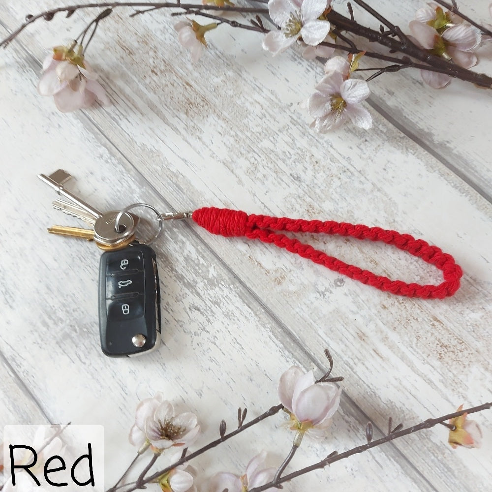 Macrame Keyring – Handmade Christmas Gift in Multiple Colours