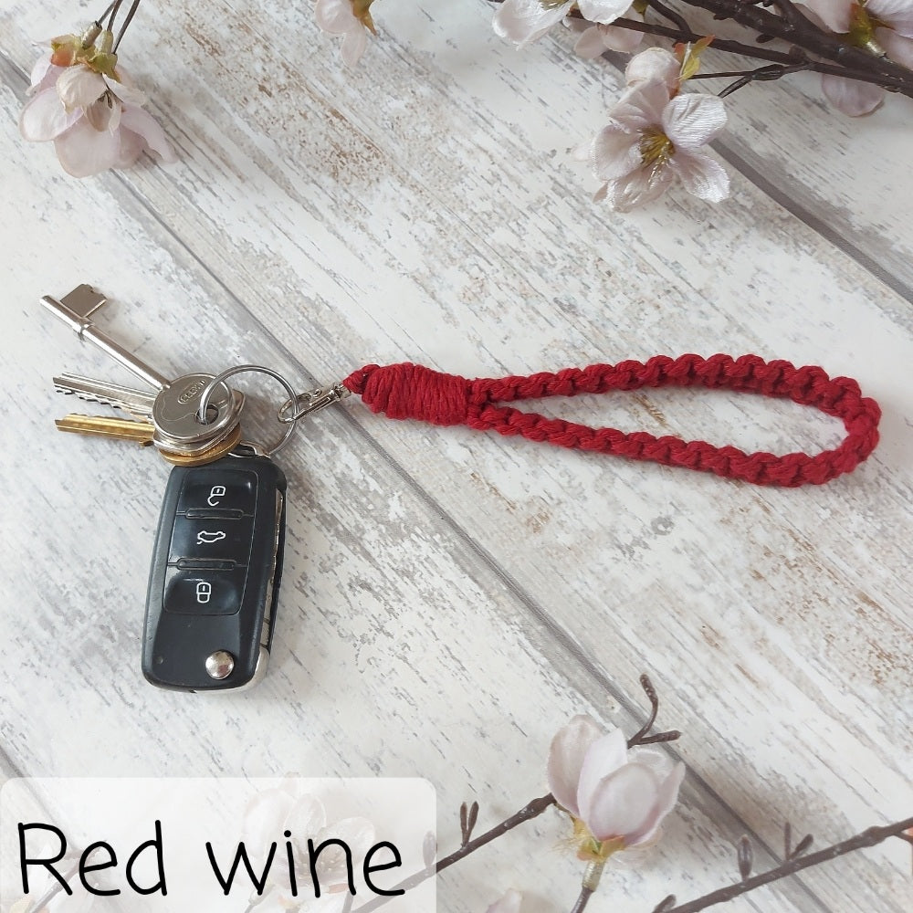 Macrame Keyring – Handmade Christmas Gift in Multiple Colours