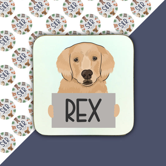 retriever-personalised-coaster