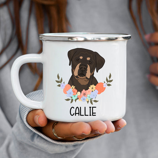 rottweiler-enamel-mug