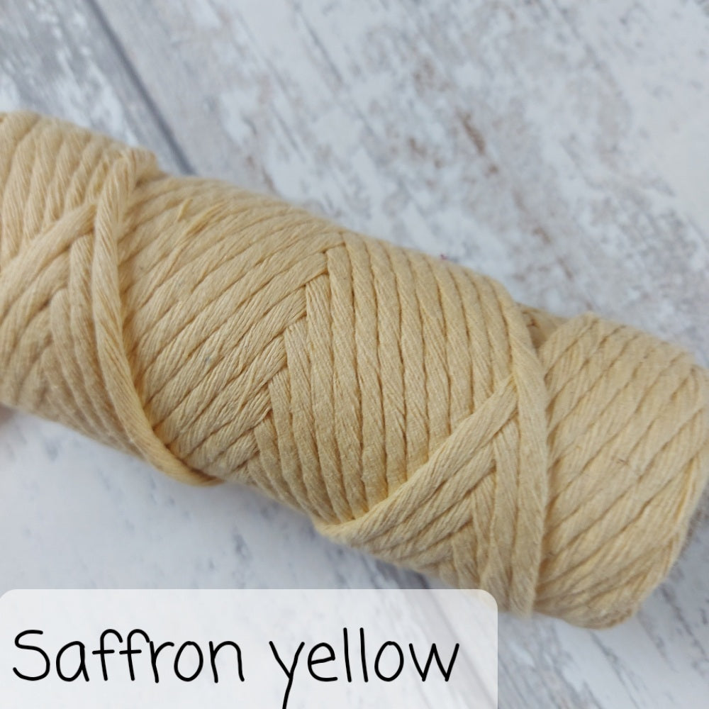 Image showing saffron yellow macrame cord option