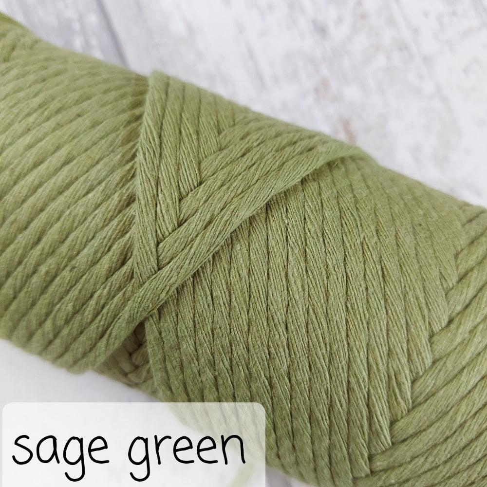 Image showing sage green macrame cord option