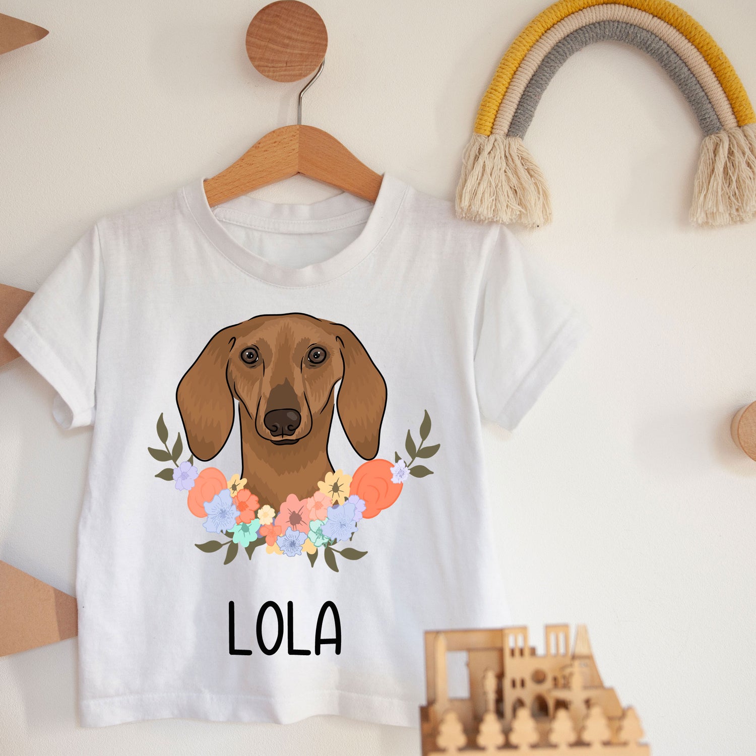 sausage-dog-kids-t-shirt