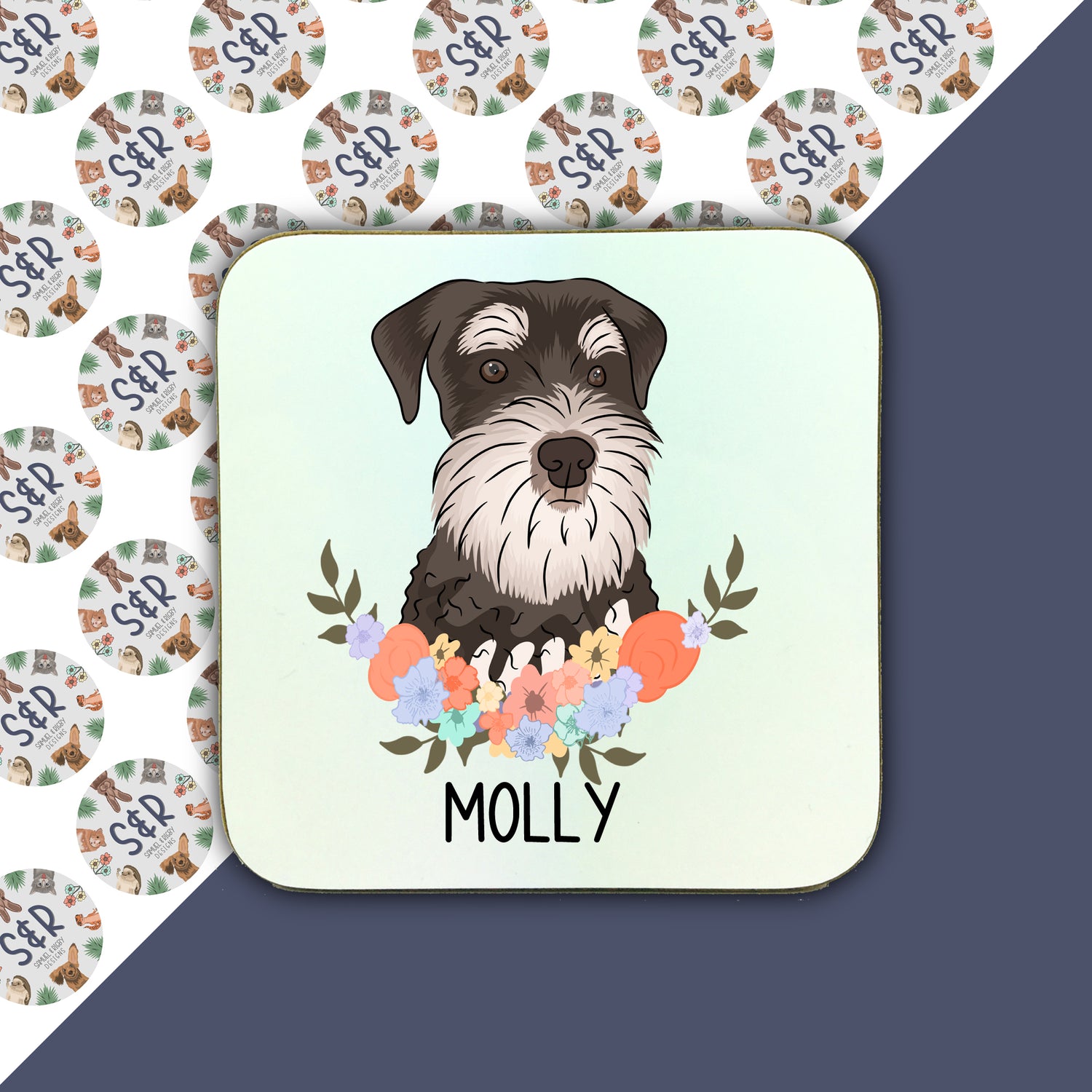 schnauzer-dog-coaster