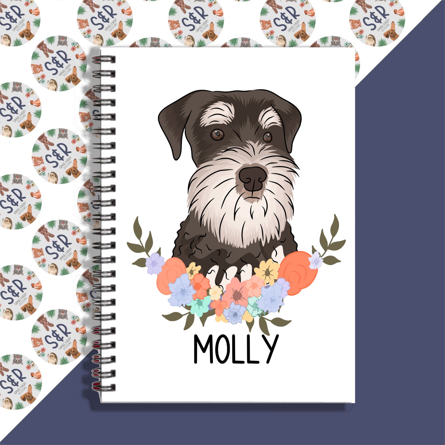 schnauzer-dog-notebook