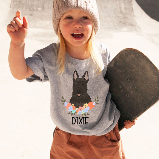 scottish-terrier-kids-t-shirt