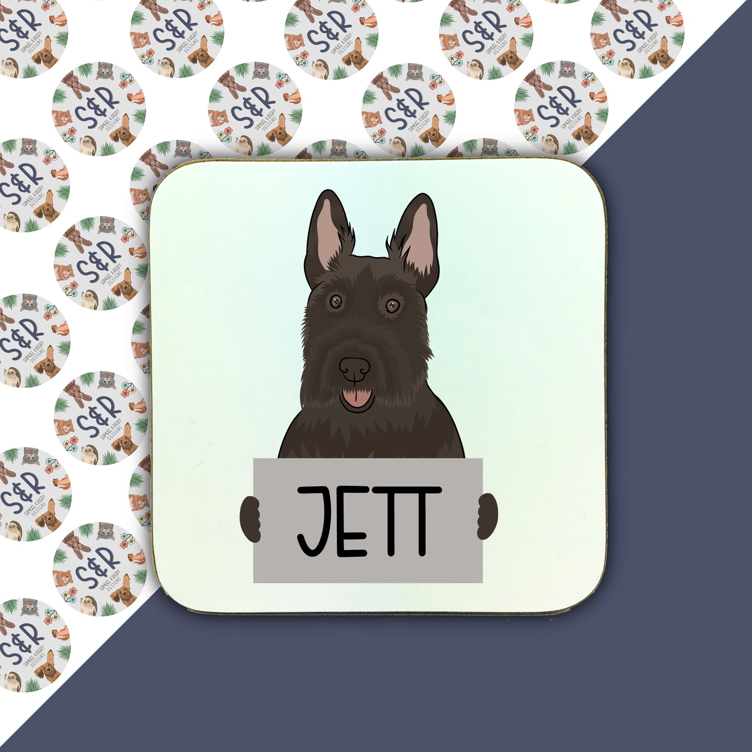 scottish-terrier-personalised-coaster