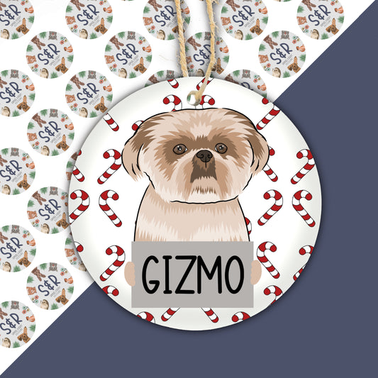 Shih Tzu Dog Bauble | Dog Christmas Ornaments
