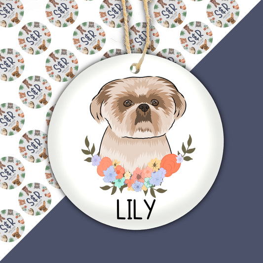Shih Tzu Christmas Decoration | Dog Christmas Bauble